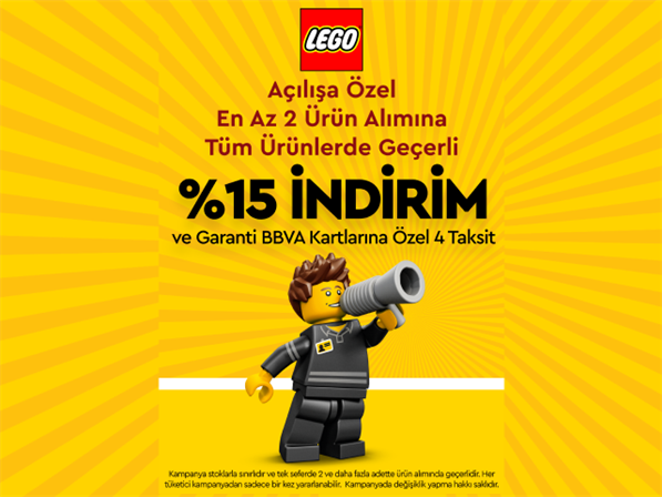 LEGO® Store mağazalarında 4 taksit!